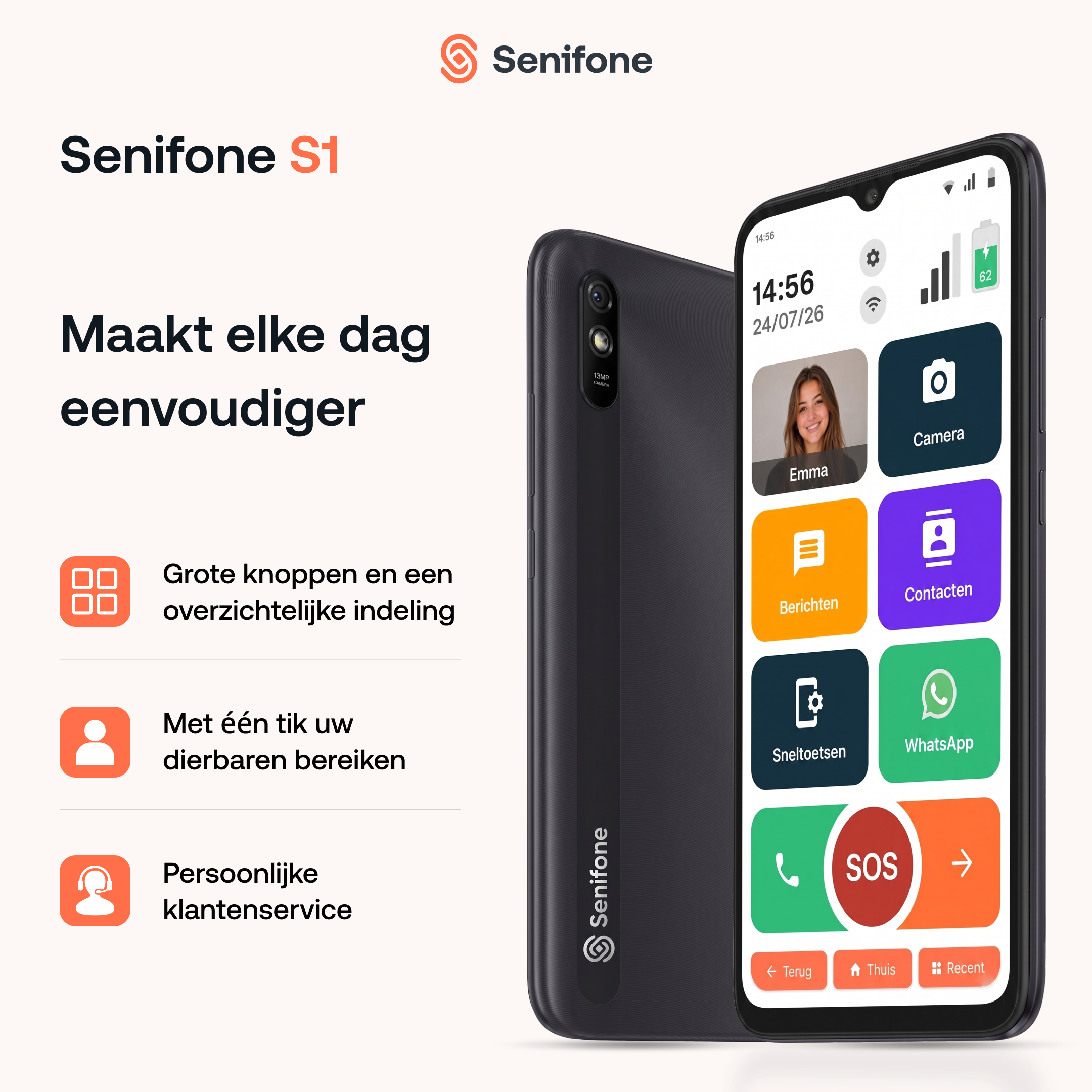 Senifone S1 - Senioren Smartphone
